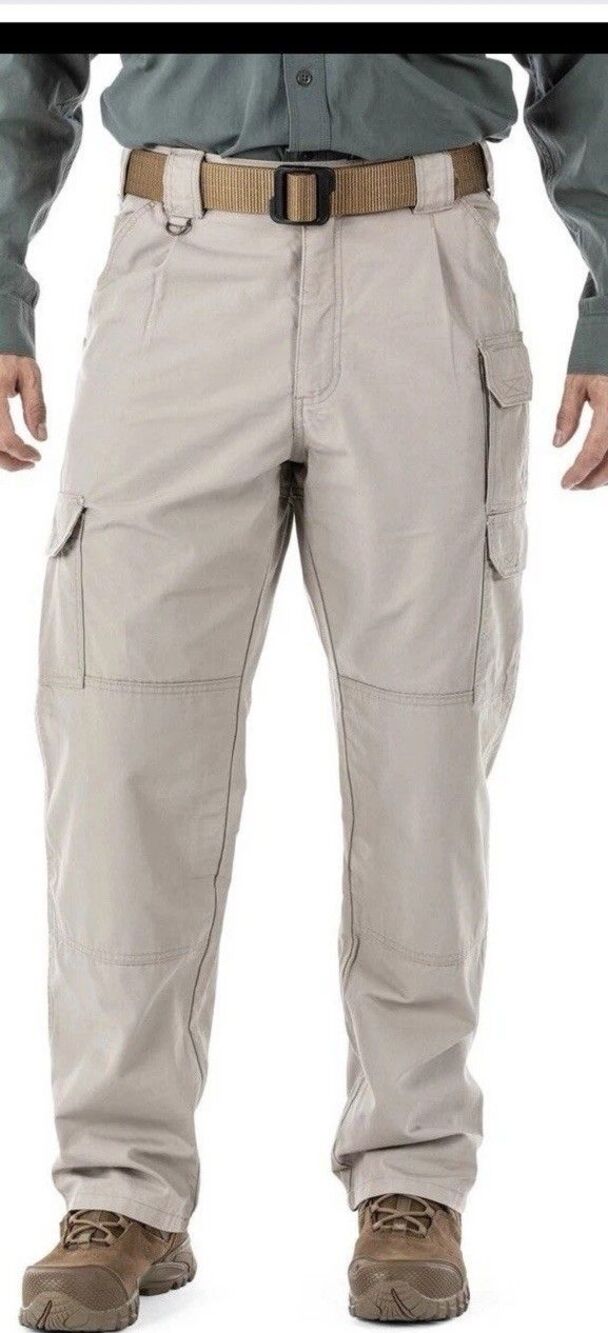 5.11 Tactical Mens 42x30 Cotton Canvas Cargo Pants Stone Beige 74267 NEW